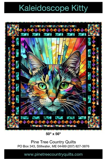 [CKR-PT2232] Kaleidoscope Kitty Quilt Pattern