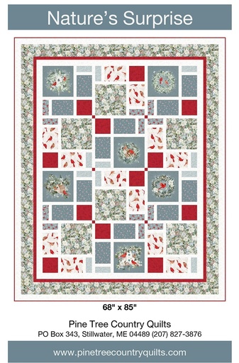 [CKR-PT2259] Nature's Surprise Block Panel Frame Quilt Pattern