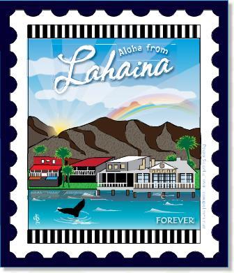 [ZEB-80144M] City Stamp: Lahaina