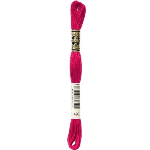 [DMC-117-498] DMC Embroidery Floss Christmas Red 498