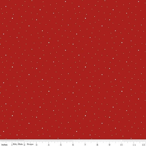 [RB-C640-BARNRED] Dapple Dot Barn Red from Riley Blake Designs