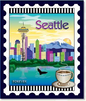 [ZEB-80129M] City Stamp: Seattle