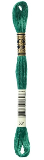 [DMC-117-561] DMC Embroidery Floss Color 561 Very Dark Jade