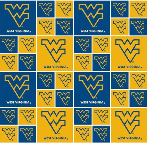 [FOT-WV-020]  West Virginia University Logo Block By Sykel