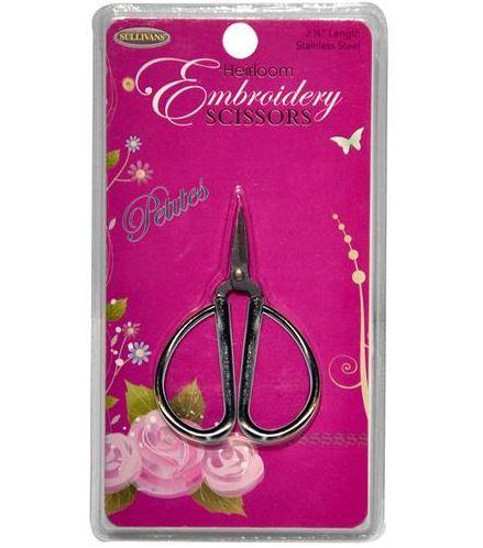 [SUL-39984] Petite Embroidery Scissors Silver By Sullivans