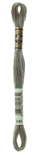 [DMC-117-646] DMC Embroidery Floss Color 646 Dark Beaver Gray