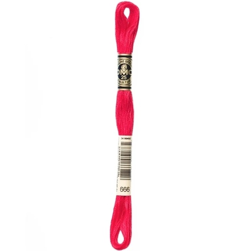 [DMC-117-666] DMC Embroidery Floss Bright Christmas Red 666