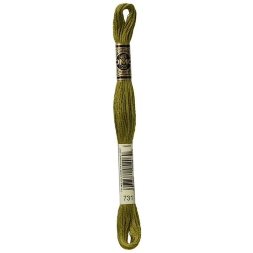 [DMC-117-731] DMC Embroidery Floss Dark Olive Green 731