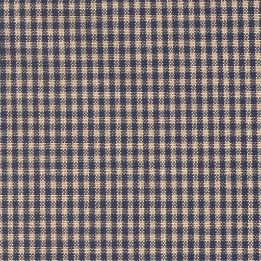 [DH-736-NVY] Tea Towel Mini Check Navy/Teadye from Dunroven House