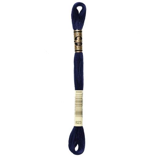 [DMC-117-823] DMC Embroidery Floss Dark Navy Blue 823