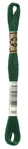 [DMC-117-890] DMC Embroidery Floss Color 890 Ultra Dark Pistachio Green