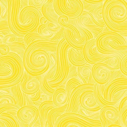 [SE60-1351SUN] Just Color! Swirl Sunshine From Studio E Fabrics