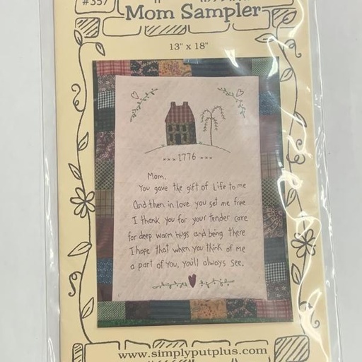 [SP-357] Mom Sampler Applique/Embroidery Pattern From Simply Put Plus