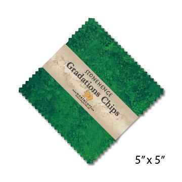 [NOR-CSTONE4272] Stonehenge Gradations Chips: Rainforest From Northcott Fabrics