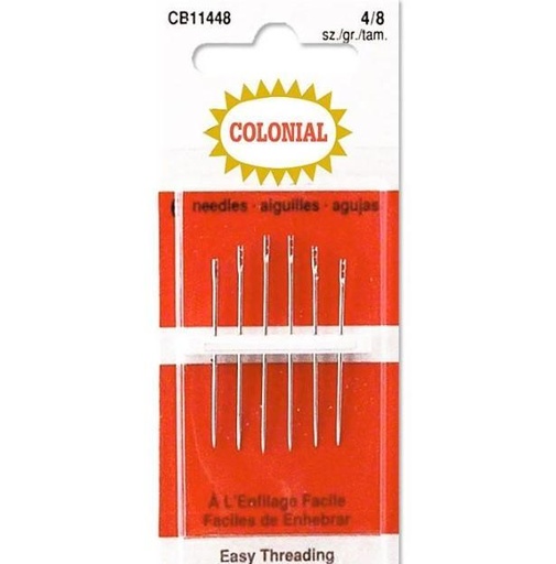 [COLO-CB11448] Colonial Easy Threading Needles 4/8 Size