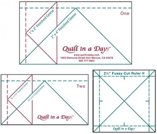 [QD-2020CC]  Mini Ruler Set From Quilt In A Day