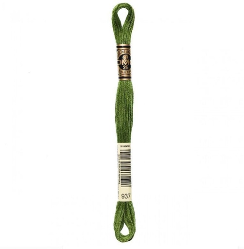 [DMC-117-937] DMC Embroidery Floss Medium Avocado Green 937