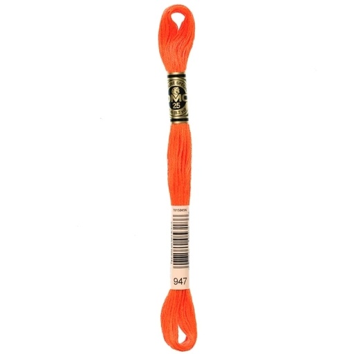 [DMC-117-947] DMC Embroidery Floss Burnt Orange 947