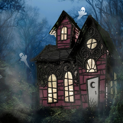 [OESD-12480CD] OESD Freestanding Haunted House CD