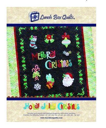 [LBQ-QPHJDD] Holly Jolly Christmas Pattern From Lunch Box Quilts