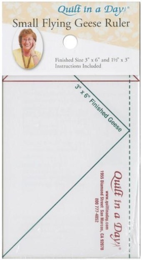 [QD-2006] Small Flying Geese Ruler from Quilt in a Day