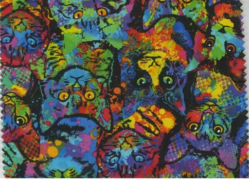 [TTR-C4140MUL] Multi Colored Packed Cats From The Cattitude Collection