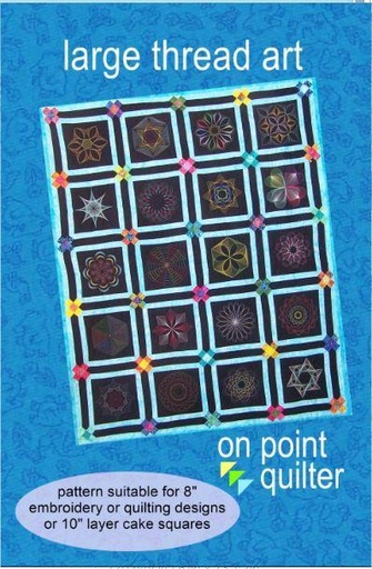 [OPQ-115] Large Thread Art Quilt Pattern To Use With Machine Embroidery