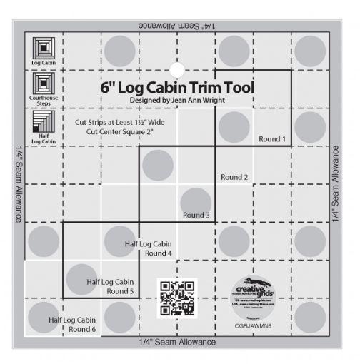 [CGR-JAWMN6] Creative Grids 6 Inch Log Cabin Trim Tool