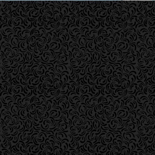[WP-39092-999] Scattered Petals  Black On Black From Essentials Midnight Collection