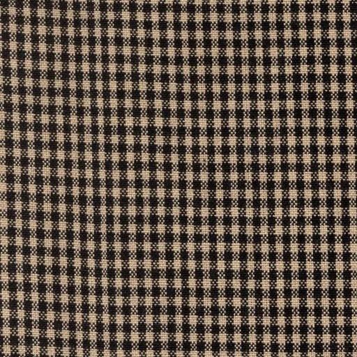 [DH-736BLK] Tea Towel Mini Check Black/Teadye From Dunroven House