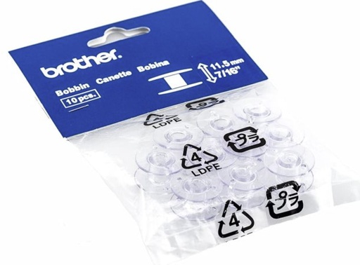 [BRO-SA156] Brother Bobbins Clear Plastic 10pk