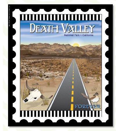 [ZEB-DVALLEY] National Parks Stamp: Death Valley