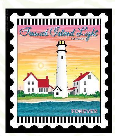 [ZEB-FENWICK] Lighthouse Lightstamp: Fenwick Island