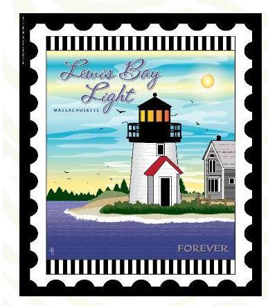 [ZEB-LEWIS] Lighthouse Lightstamp: Lewis Bay