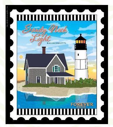 [ZEB-SANDY] Lighthouse Lightstamp: Sandy Neck