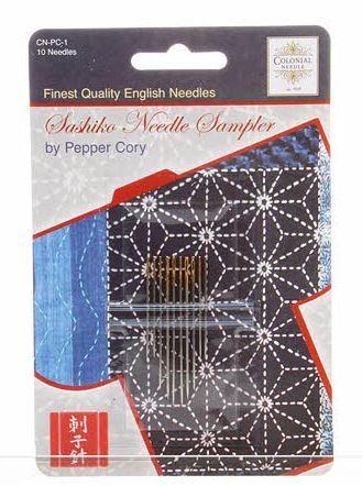 [CN-PC1] Sashiko Needle Sampler by Cory Pepper from Colonial Needle