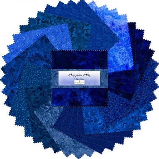 [WP-507-5-507] Sapphire Sky 5 Karat Gems By Wilmington Prints