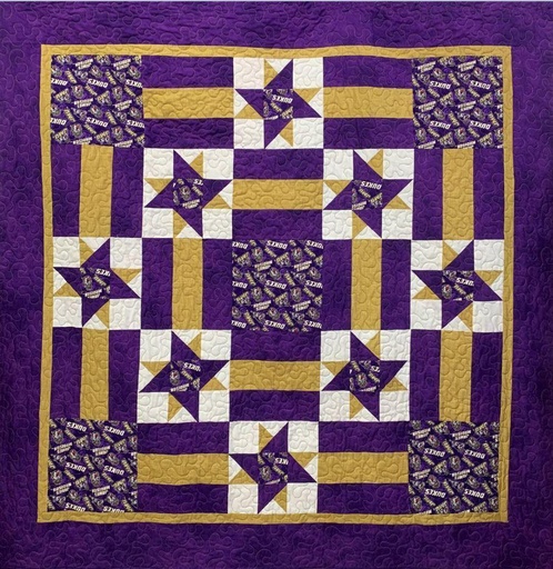 [PP-#1FANJMU] Jmu #1 Fan Quilt Kit, Featuring Fabric Of James Madison University