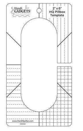 [HQ-HG00434] HandiQuilter 2x6 Pillbox Template