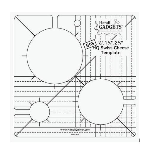 [HQ-HG00429] Handi Quilter Big Swiss Cheese Template