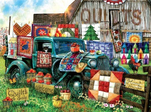 [SUN-28567] Quilts For Sale Jigsaw Puzzle, 1000 Pieces