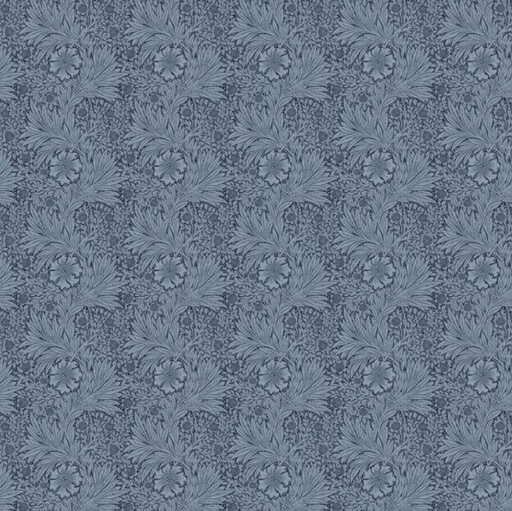 [WF-M006NAVY] Morris & Co Kelmscott Navy Marigold From  Free Spirit