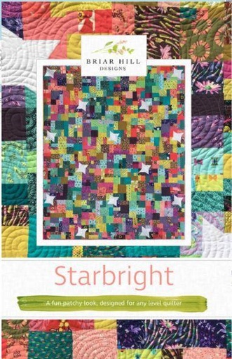[BHD-P1102] Starbright Quilt  Pattern By Julia Wentzell From Briar Hill Designs