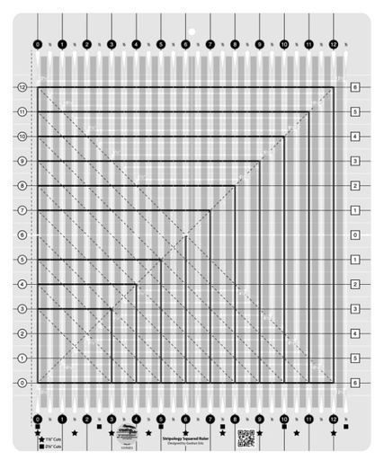 [CGR-GE2] Creative Grids Stripology Squared Quilt Ruler