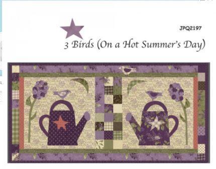 [JPQ-2197] 3 Birds on a Summer's Day Pattern