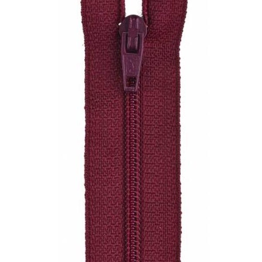 [COA-F72-18-039B] All-Purpose Polyester Coil Zipper 18In Barberry Red By Coats & Clark