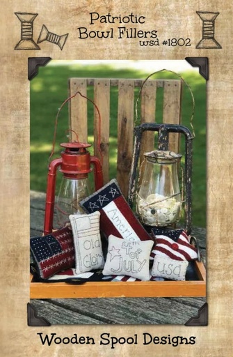 [WSD-1802] Patriotic Bowl Filler Pattern from Wooden Spool Designs