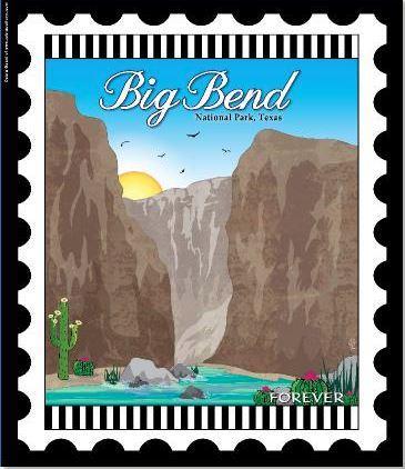 [ZEB-BIGBEND] National Parks Mini Stamp Panel: Big Bend National Park