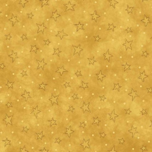 [HG-8294-33] Gold Starry Basic from Henry Glass Starry Basics by Leanne Anderson Collection