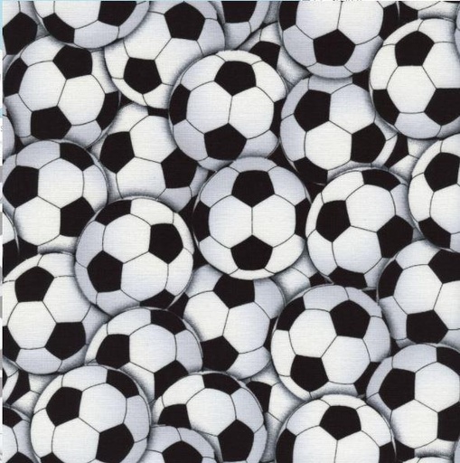 [TTR-4820WHIT]  Soccer Balls From Timeless Treasures Sports Collection